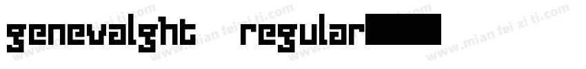 genevalght regular字体转换
